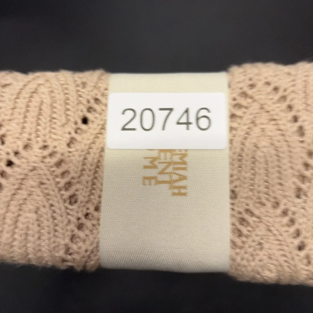 Sand Jeremiah Brent Home 100% Cotton Knitted Pointelle Scallop 50in x 60in 20746